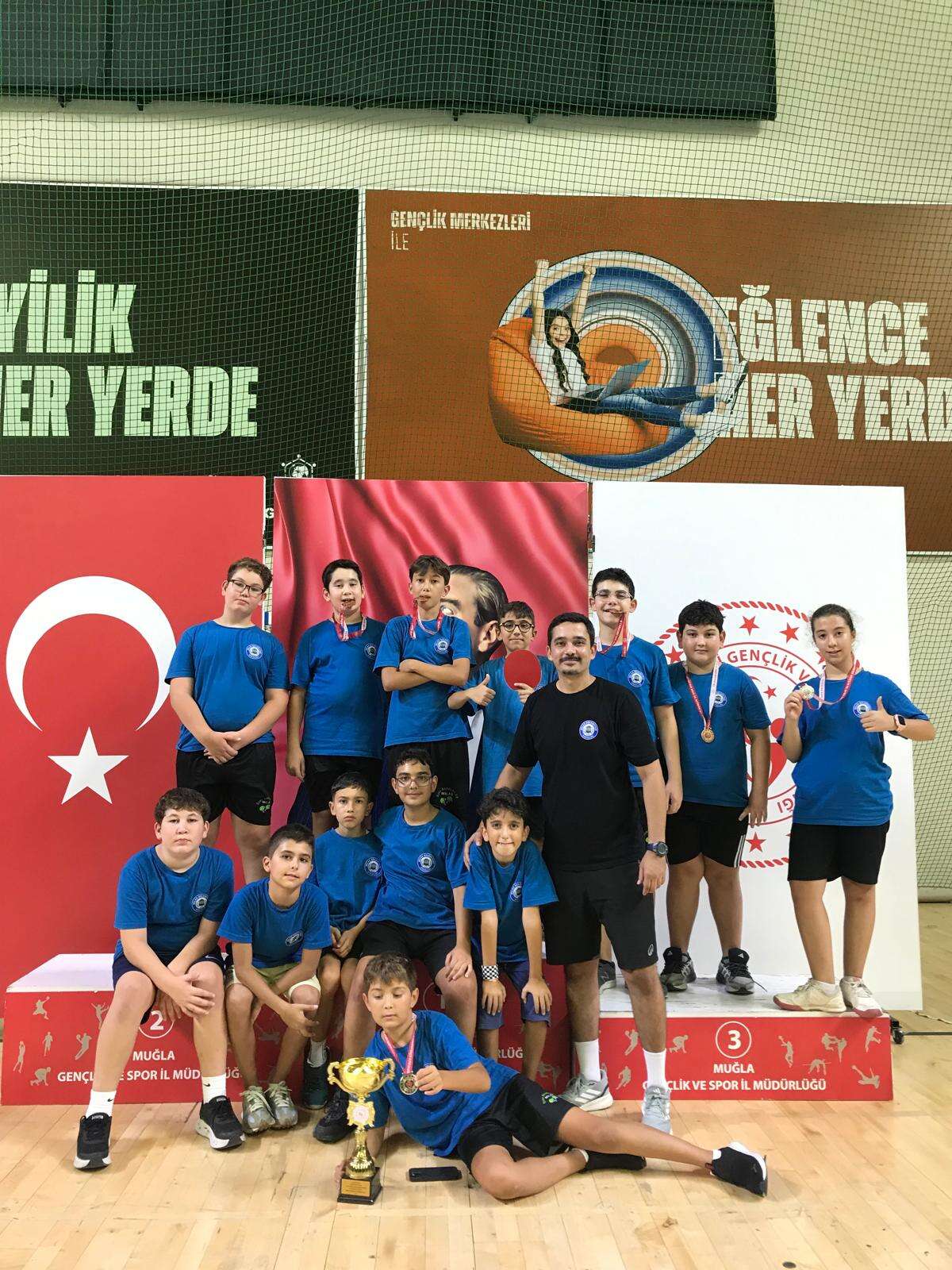 Milas Belediyespor Masa Tenisinde İl Şampiyonluğu 5